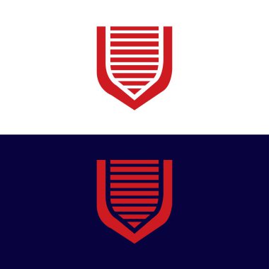 Shield vector logo template design . Shield icon . Shield silhouette 