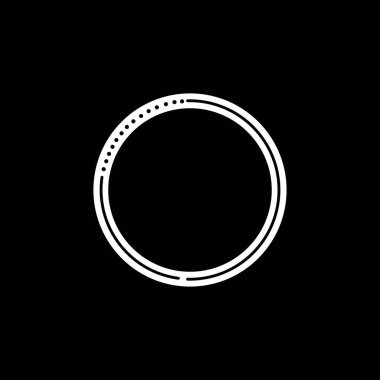 Circle sphere logo . Round circular banner frames