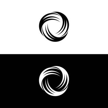 Circle sphere logo . Round circular banner frames