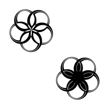 Global Community Logo Icon Elements Template . Circle vector logo design 