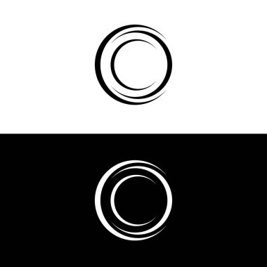 Round circular banner frames, borders,. Circle vector logo design . Circle illustration 