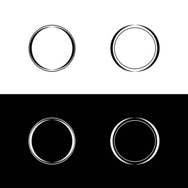 Çember vektör logo şablonu tasarımı. Çember simgesi 