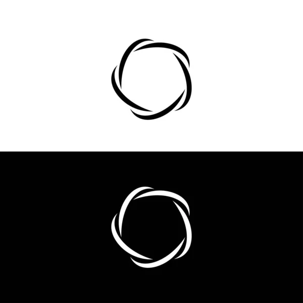 Κύκλο Συστροφή Εικονίδιο Κύμα Στρογγυλό Σχήμα Διανυσματικό Πρότυπο Σχεδιασμού — Διανυσματικό Αρχείο