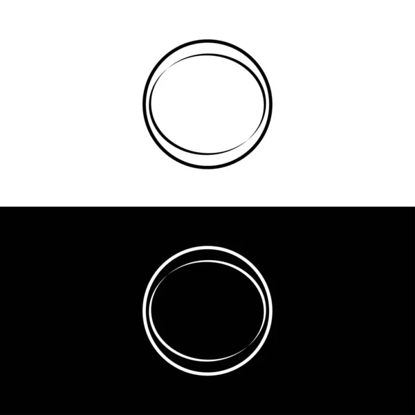 Illustration Logo Vectoriel Cercle Logo Cercle Courbe — Image vectorielle