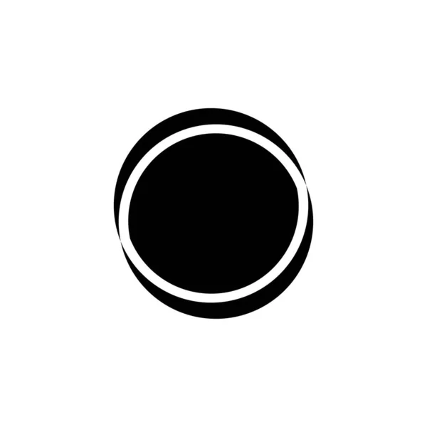 Cirkel Vector Logo Template Ontwerp Cirkelsilhouet — Stockvector