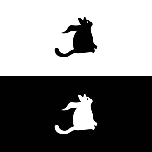 Kedi Hayvan Logosu Şablonu Tasarımı — Stok Vektör