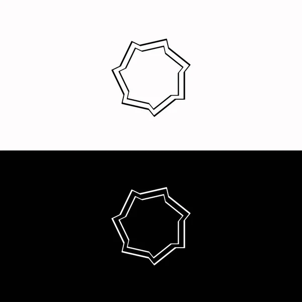 Montures Rondes Circulaires Bordures Dessin Vectoriel Main — Image vectorielle