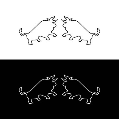 Boğa güreşi vektör logosu örnekleme