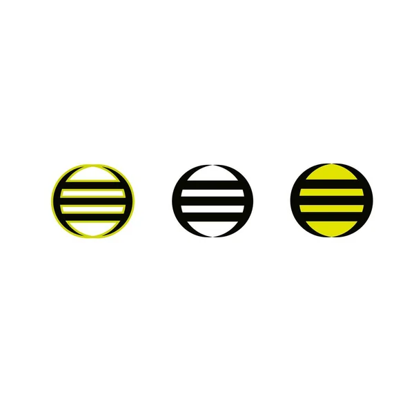 Illustration Modèle Logo Vectoriel Cercle — Image vectorielle