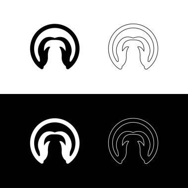 Çember el bakımı vektör logo şablonu tasarımı