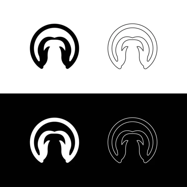 Kreis Hand Pflege Vektor Logo Vorlage Design — Stockvektor