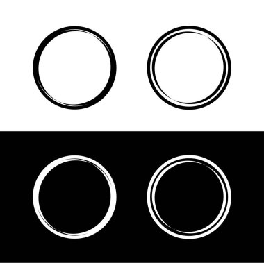 Çember vektör logo şablonu tasarımı