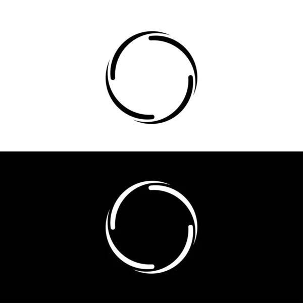 Montures Rondes Circulaires Bordures Dessin Vectoriel Main — Image vectorielle