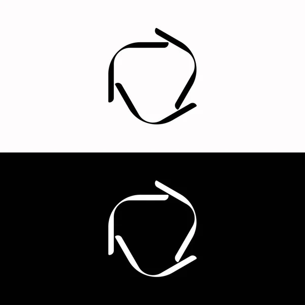 Design Der Kreis Vektor Logo Vorlage — Stockvektor