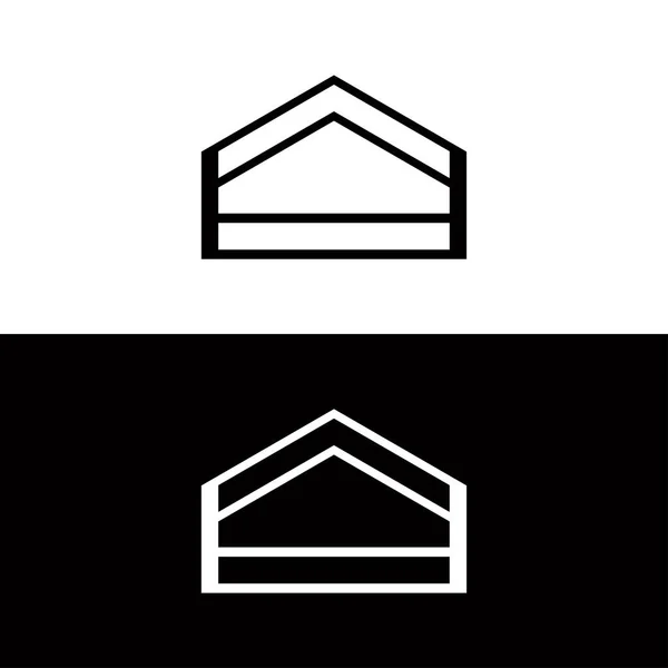 Regtangle Vetor Logotipo Modelo Design — Vetor de Stock