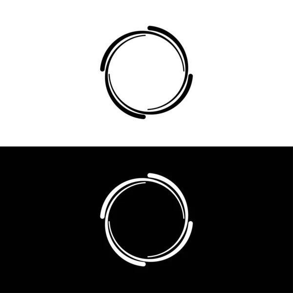 圆形圆形横幅框架 矢量手绘 — 图库矢量图片