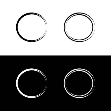 Çember vektör logo şablonu tasarımı