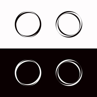 Çember vektör logo şablonu simgesi