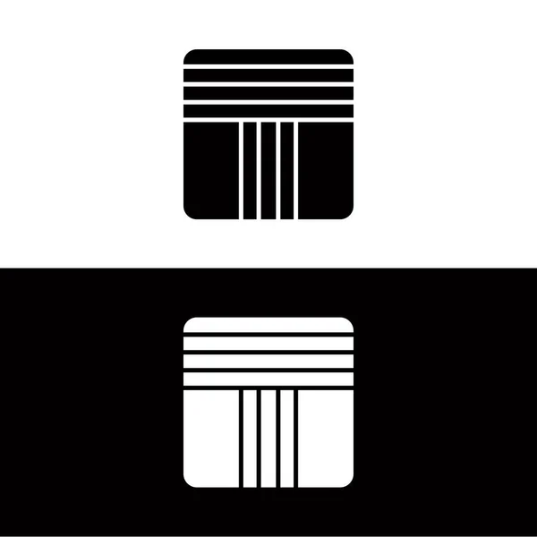 Rectangle Vector Logo Template Design — Stock Vector