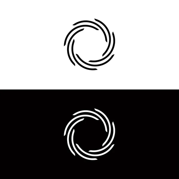 Ilustração Modelo Logotipo Vetor Círculo — Vetor de Stock