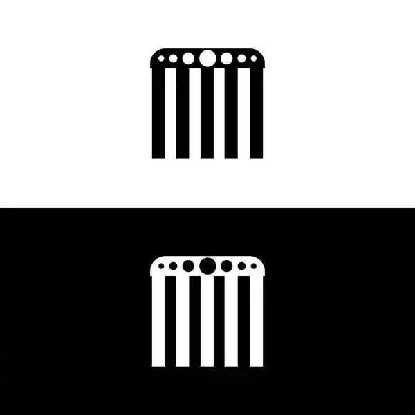 Прямоугольный Векторный Дизайн Логотипа — стоковый вектор