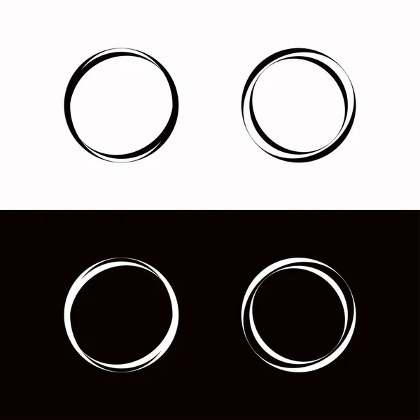 Symbol Für Kreis Vektor Logo Vorlage lizenzfreie Stockillustrationen