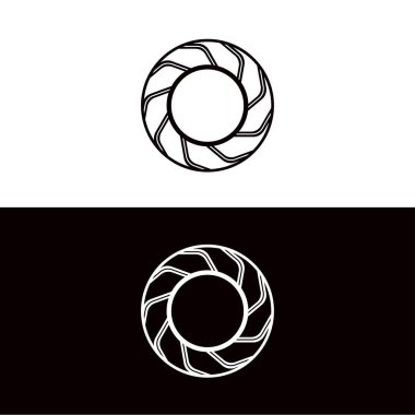 Çember vektör logo şablonu tasarımı