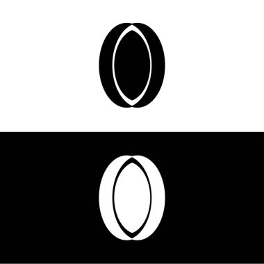 Çember vektör logo şablonu çizimi