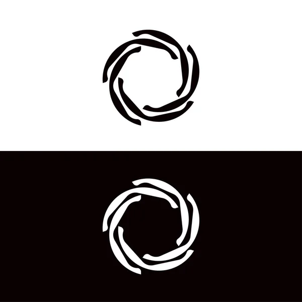 Design Der Kreis Vektor Logo Vorlage lizenzfreie Stockvektoren