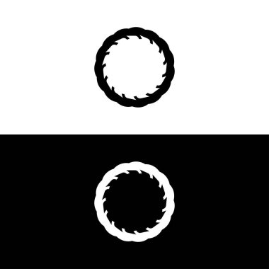 Çember vektör logo şablonu simgesi. Çember logosu illüstrasyonu