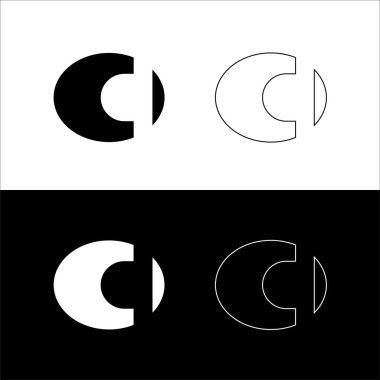 Çember vektör logo şablonu tasarımı. Çember simgesi logosu