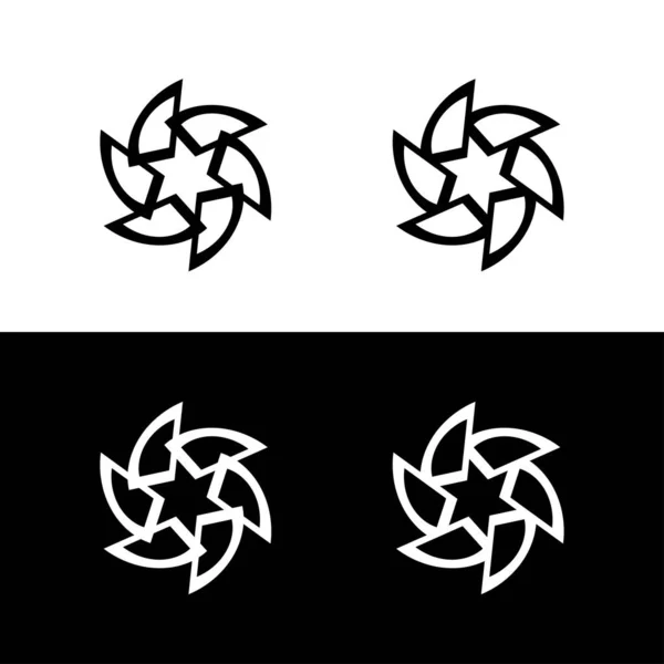 Ilustração Modelo Logotipo Vetor Círculo Círculo Ícone Logotipo — Vetor de Stock