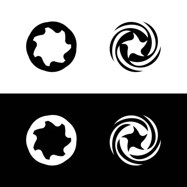 Circle Vector Logo Template Illustration Circle Icon Logo — Stock Vector