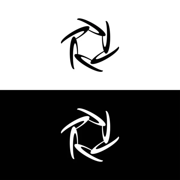 Çember Vektör Logo Şablonu Tasarımı Çember Simgesi Çizimi — Stok Vektör