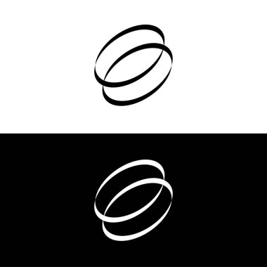 Çember vektör logo şablonu tasarımı. Çember simgesi logosu