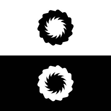 Çember vektör logo şablonu çizimi