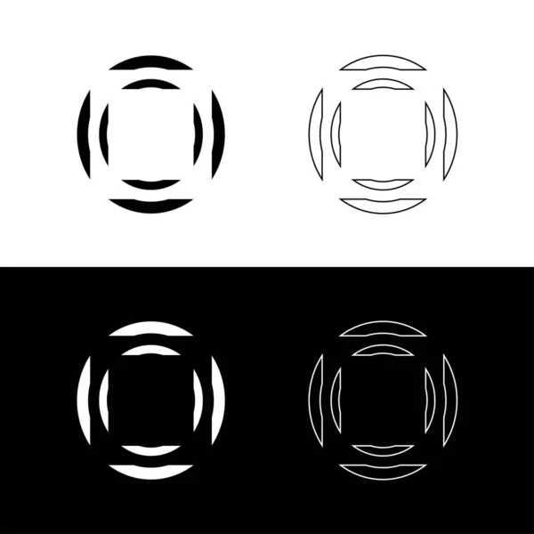 Circle Vector Logo Template Design Circle Icon Logo — Stock Vector