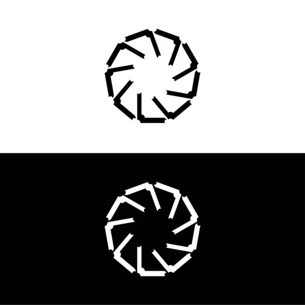 Modello Del Logo Vettoriale Del Cerchio Illustrazione Disegno Del Logo — Vettoriale Stock