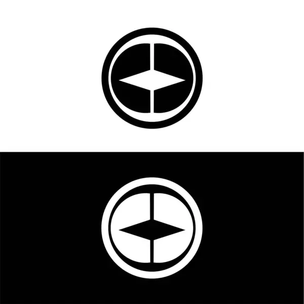 Ilustração Modelo Logotipo Vetor Círculo —  Vetores de Stock
