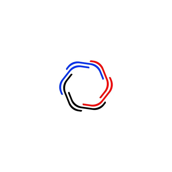 Κύκλος Πολύχρωμο Διάνυσμα Σχεδιασμό Λογότυπο — Διανυσματικό Αρχείο