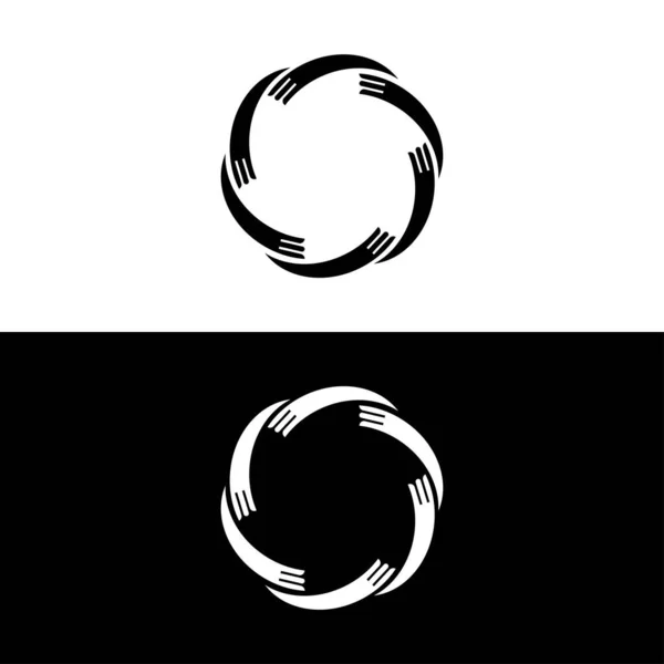 Illustrazione Modello Logo Vettoriale Cerchio — Vettoriale Stock