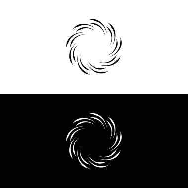 Çember vektör logo şablonu çizimi. Çember simgesi tasarımı