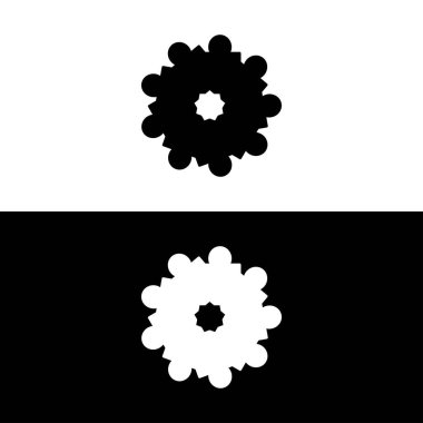 Çember vektör logo şablonu çizimi. Çember simgesi tasarımı