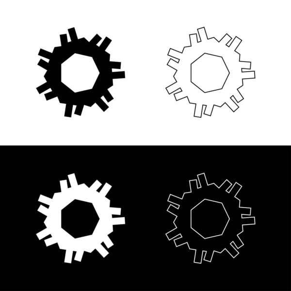 Illustration Modèle Logo Vectoriel Cercle Silhouette Icône Cercle — Image vectorielle