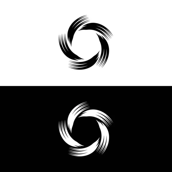 Cirkel Vektor Logotyp Mall Illustration Cirkelikon Design — Stock vektor