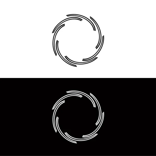 Ilustração Modelo Logotipo Vetor Círculo Design Ícone Círculo —  Vetores de Stock