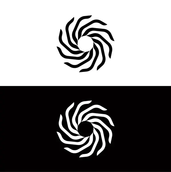 Circle Vector Logo Template Design Circle Logo Silhouette — Stock Vector