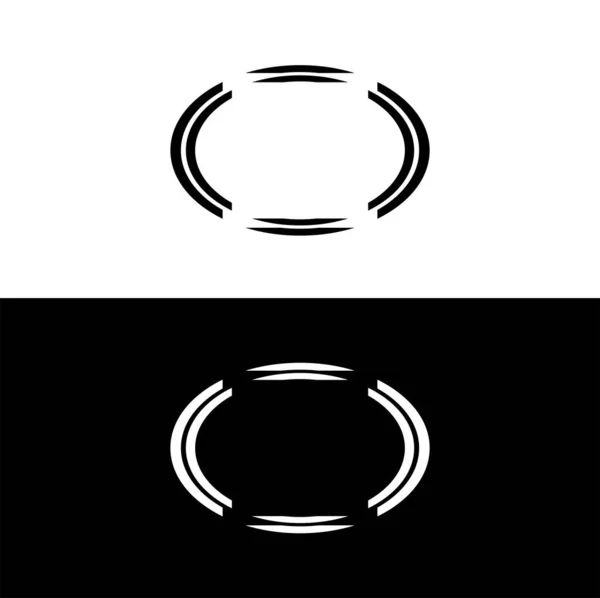 Kreis Vektor Logo Vorlage Design Silhouette Mit Kreis Logo — Stockvektor