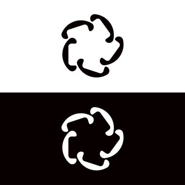 Çember vektör logo şablonu çizimi. Çember simgesi tasarımı