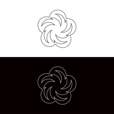 Çember vektör logo illüstrasyon tasarımı